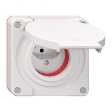 Steckdose Einsatz Feller NEVO 1xT13 IP55 mit roter Dichtung weiss für Kombination Steckdose Einsatz Feller NEVO 1xT13 IP55 mit roter Dichtung weiss für Kombination