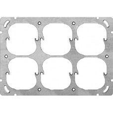 Befestigungsplatte Feller 2x3 Waagrecht 6x52mm