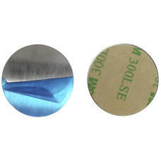 Montagescheibe DOTLUX QUICK-FIX Aluminium Ø20 Silber mit Klebeband 100 Stk