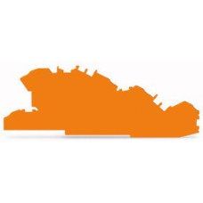 Abschluss-Zwischenplatte WAGO orange - 1 Stück