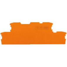 Abschluss und Zwischenplatte WAGO 1mm dick orange - 1 Stück Abschluss und Zwischenplatte WAGO 1mm dick orange - 1 Stück