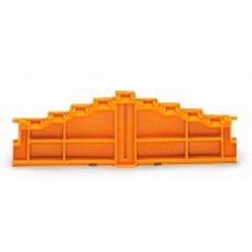 4-Etagen-Abschlussplatte orange Aufdruck: a-b-c-d-d-c-b-a