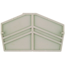 Abschlussplatte Weidmüller ZAP ZDU4-2 61.5x2mm beige - 1 Stück