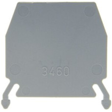 Abschlusswand 2.5-4mm² grau - 1 Stück