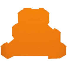 Abschlusswand WAGO TopJob-S orange 3P zu Serie 2002 - 1 Stück