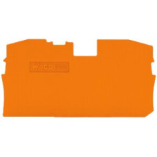 Abschlusswand WAGO TopJob-S orange 2P zu Serie 2010 - 1 Stück