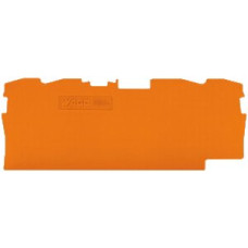Abschlusswand WAGO TopJob-S orange 4P zu Serie 2004 - 1 Stück