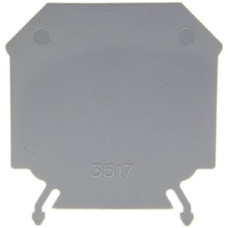 Abschlusswand Woertz 10mm² grau - 1 Stück