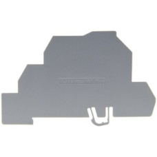 Abschlusswand Woertz 4mm² grau - 1 Stück