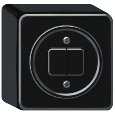 AP-Druckschalter origin Sch 3 + NO/NC 88x88x54mm schwarz