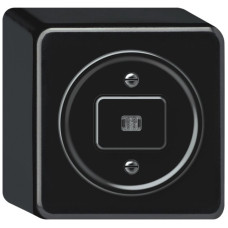 AP-Leuchtdruckschalter origin Sch 3 LED 88x88x54mm schwarz