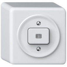 AP-Leuchtdruckschalter origin Sch 3 LED 88x88x54mm weiss