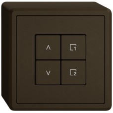 AP-Storenschalter EDIZIO.liv Wiser SNAPFIX 1 Szene 4 Tasten WLAN braun AP-Storenschalter EDIZIO.liv Wiser SNAPFIX 1 Szene 4 Tasten WLAN braun