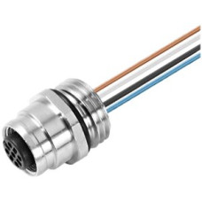EB-Stecker Weidmüller SAIE Buchse M12 5L mit Kabel 0.5m M16 0.34mm² PVC