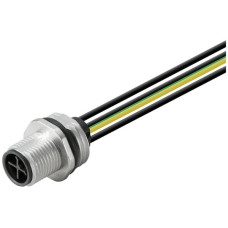 EB-Stecker Weidmüller SAIE Stift M12 4L mit Kabel 0.2m M16 16AWG
